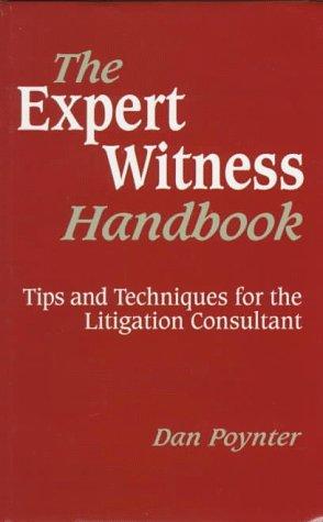Dan Poynter: Expert witness handbook (1997, Para Pub.)