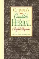 Nicholas Culpeper: Complete Herbal (Paperback, 2006, Applewood Books)