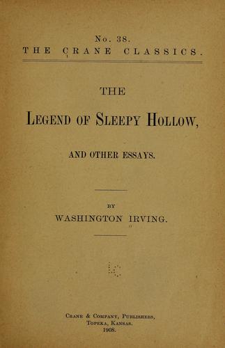 Washington Irving: The Legend of Sleepy Hollow (1908, Crane)