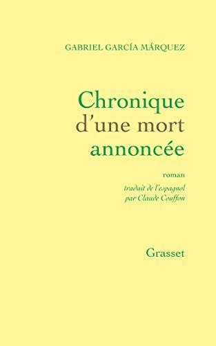 Gabriel García Márquez: Chronique d'une mort annoncée (French language, 1981)