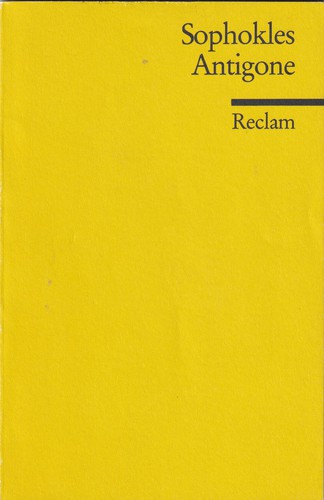 Sophocles: Antigone (Paperback, German language, 1994, Philipp Reclam jun. Stuttgart)