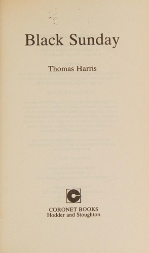 Thomas Harris: Black Sunday (1975, Coronet)