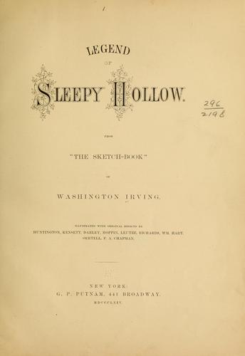 Washington Irving: Legend of Sleepy Hollow (1864, G.P. Putnam)