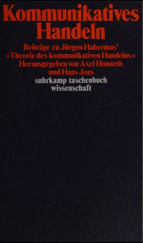 Axel Honneth, Hans Joas: Kommunikatives Handeln (Paperback, German language, 1986, Suhrkamp Verlag)