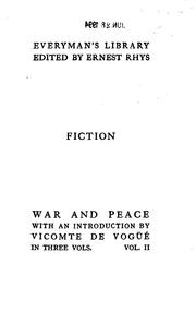 Leo Tolstoy: War and Peace, Vol. II (1932, J.M. Dent & Sons, E.P. Dutton)