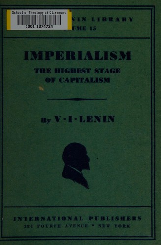 Vladimir Ilich Lenin: Imperialism (1935, International Publishers)