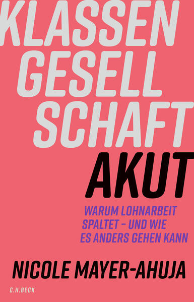 Nicole Mayer-Ahuja: Klassengesellschaft akut (Hardcover, deutsch language, C.H. Beck)