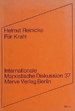 Helmut Reinicke: Für Krahl (Paperback, German language, 1973, Merve Verlag)