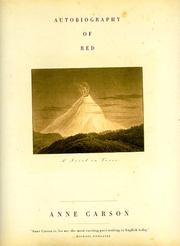Anne Carson: Autobiography of red (1998, Alfred A. Knopf)