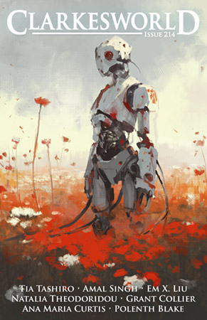 Neil Clarke, Tia Tashiro, Amal Singh, Grant Collier, Natalia Theodoridou, AnaMaria Curtis, Polenth Blake, Arley Sorg, D. A. Xiaolin Spires, Em X. Liu: Clarkesworld Magazine, Issue 214 (EBook, 2024, Wyrm Publishing)