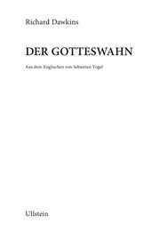 Richard Dawkins: Der Gotteswahn (German language, 2007, Ullstein)