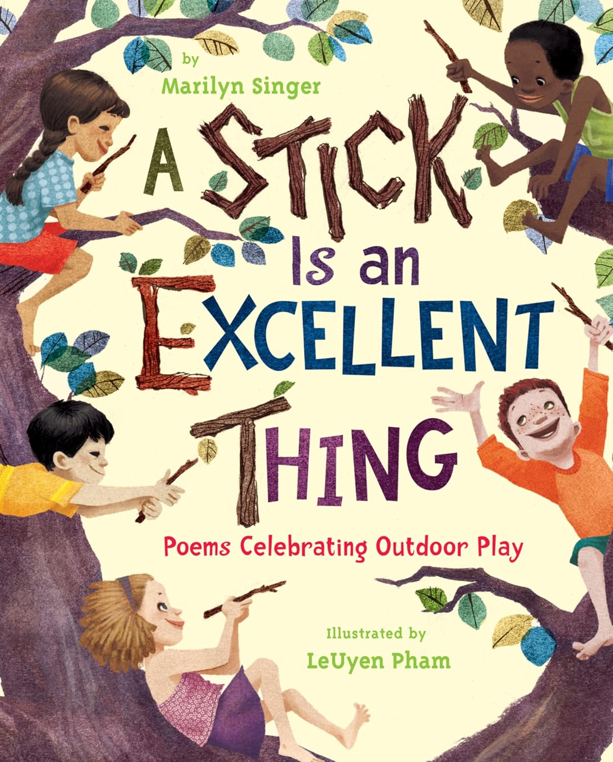Marilyn Singer, LeUyen Pham: A Stick is an Excellent Thing (2012, Thomas Allen)