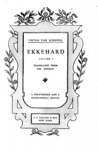 Joseph Viktor von Scheffel: Ekkehard (1890, P. F. Collier)